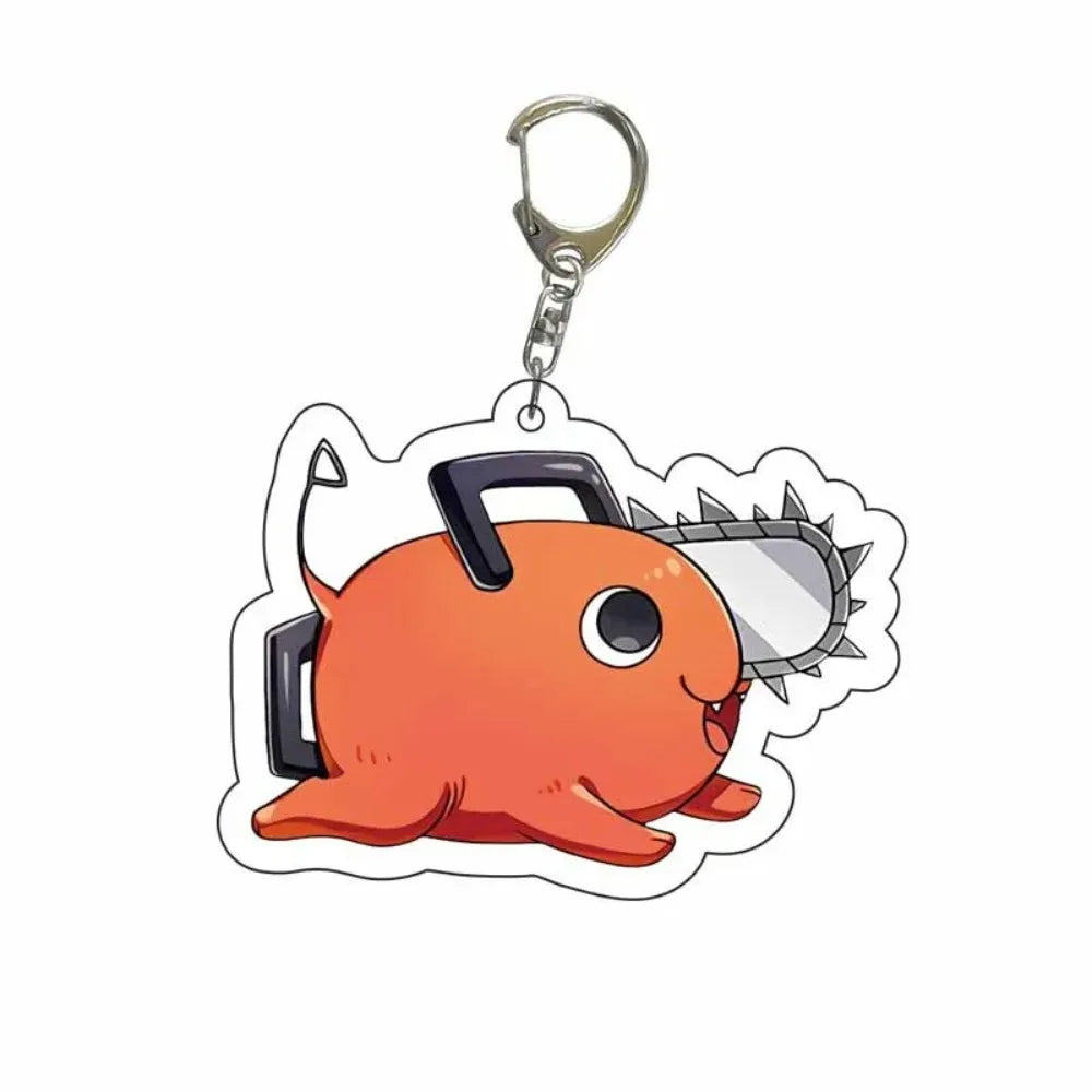 Diy Custom Chainsaw Man Denji Acrylic Keychain Cute Cartoons Q Version Trend Jewelry Backpack Pendant Accessories Friend's Gifts