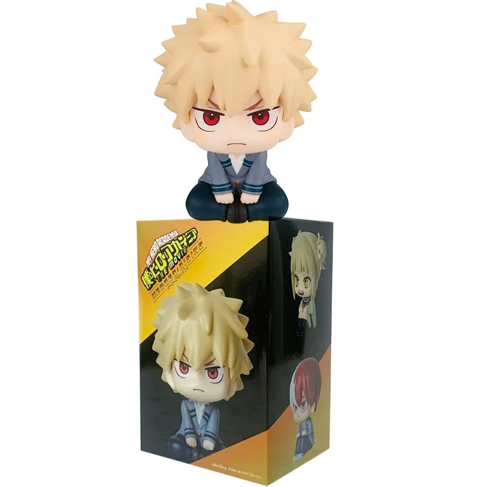 PVC |  (MHA): Tomura Shigaraki / Izuku Midoriya / Katsuki Bakugo  My Hero Academia Cute Chibi PVC Figurine | Collectible Toy