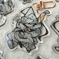 Witch Hat Acrylic Keychain Double-Sided 2.5 Inch Atelier Qifrey Design for Lanyard Or Bag Decoration