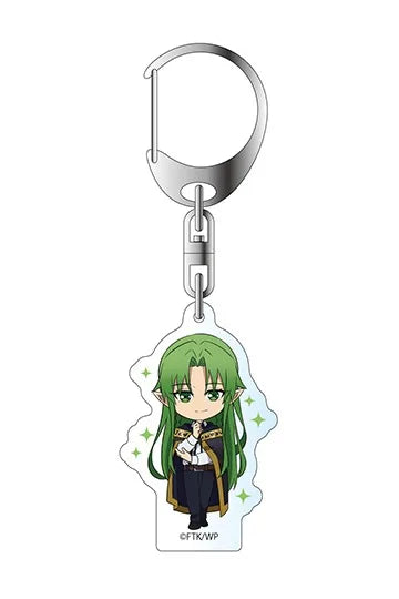 Q Version Anime Tsue to Tsurugi no Wistoria Wand and Sword Cosplay Acrylic Kawaii Keychain Bag Pendant Fans Gift