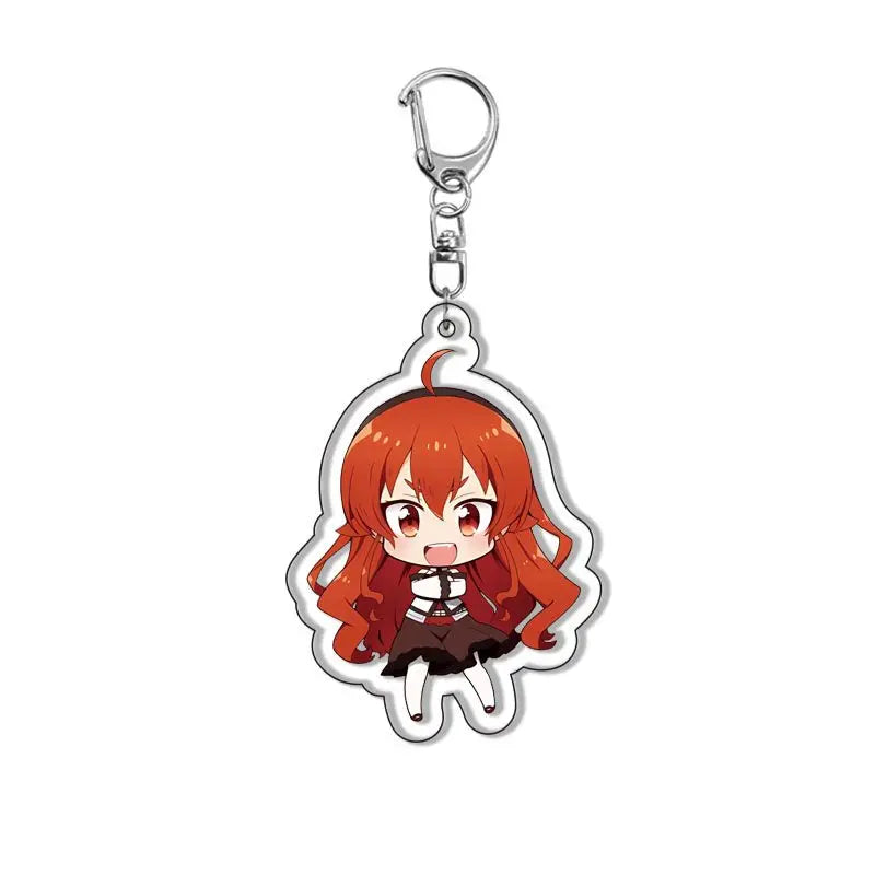 Anime Mushoku Tensei：Jobless Reincarnation Keychain Cartoon Figure Roxy Sylphiette Eris Boreas Greyrat Key Ring Jewelry Gifts