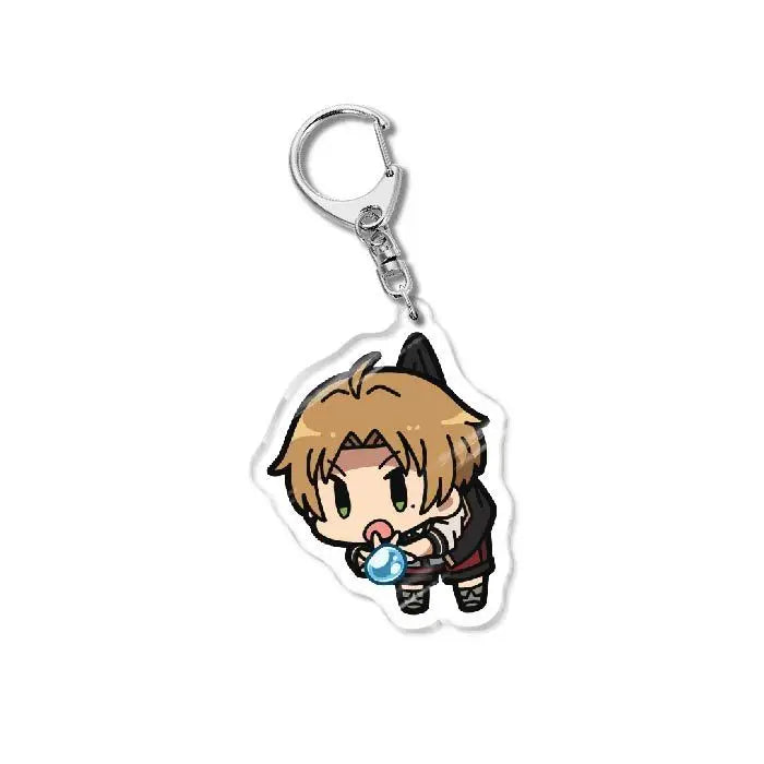 Mushoku Tensei Jobless Reincarnation Acrylic Keychain Lovely Bag Charm Pendant Gift Fun Key Chain Creative Friend Kingring Cute