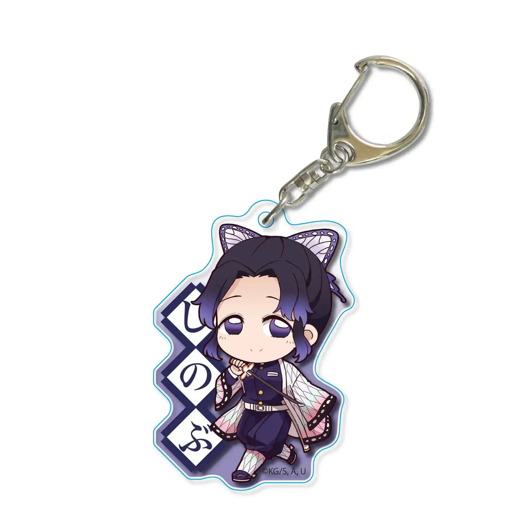Demon Slayer Acrylic Keychains Kamado Tanjirou Agatsuma Zenitsu Rengoku Kyoujurou Sabito Kibutsuji Muzan Keyrings Pendant Figure