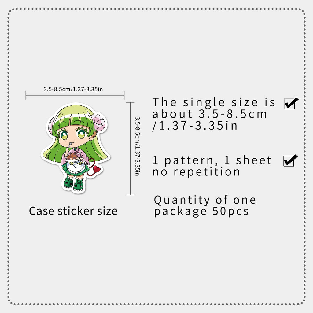 50pc Welcome to Demon School! Iruma-kun Cartoon Cute Graffiti Stickers Suitcase Laptop Skateboard Personalized Stickers