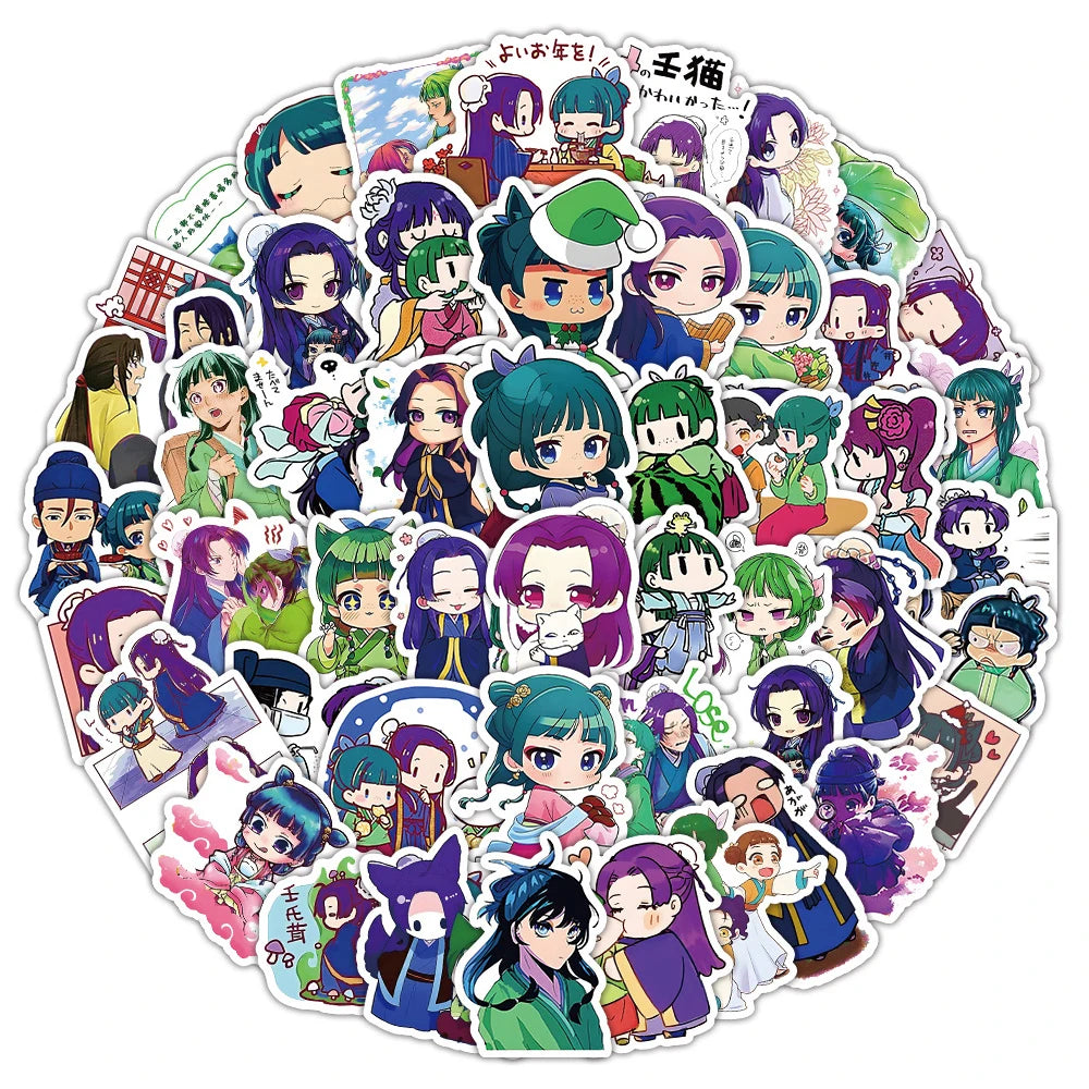 10/30/50pcs Gaoshun The Apothecary Diaries Stickers Jinshi Maomao Anime Sticker Aesthetics Laptop Scrapbooking Luomen Decal Gift