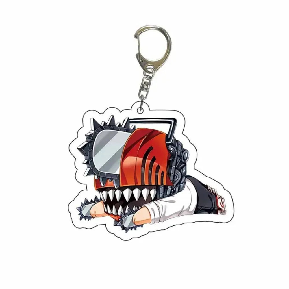 Diy Custom Chainsaw Man Denji Acrylic Keychain Cute Cartoons Q Version Trend Jewelry Backpack Pendant Accessories Friend's Gifts