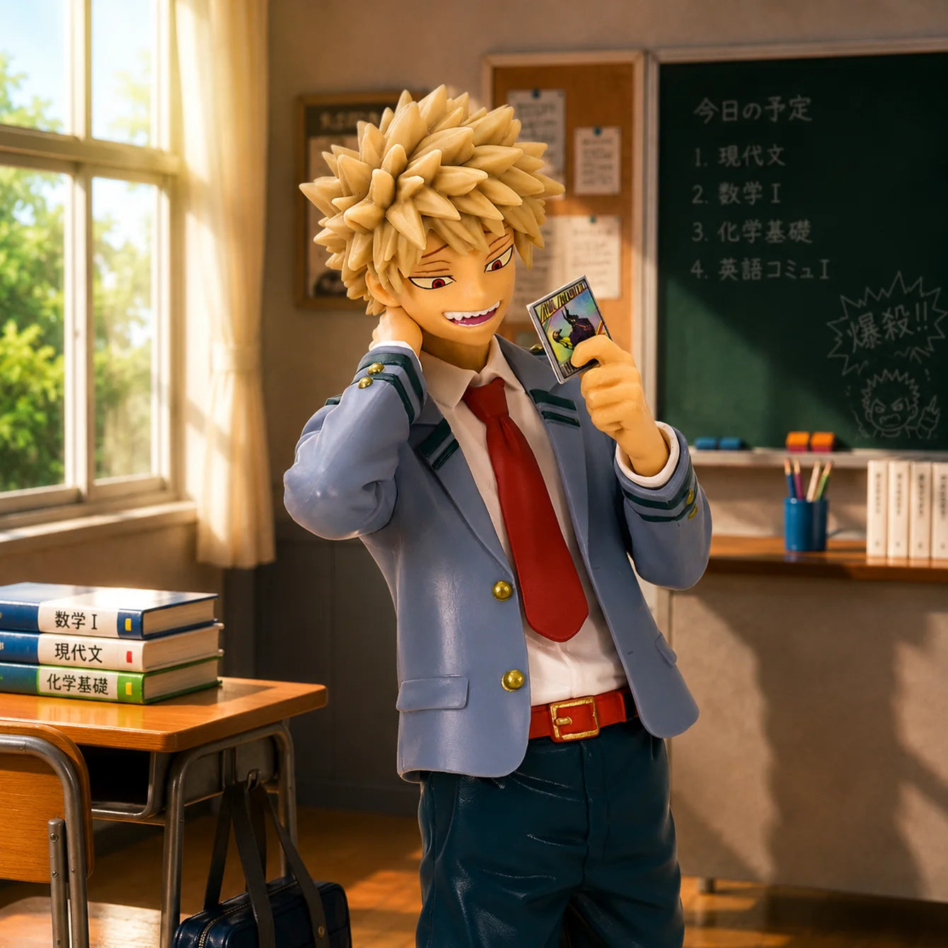 Katsuki Bakugo, My Hero, Anime Figure, Anime Merchandise, Anime Merch Gift for Friends Birthday, Anime Character Statue Ornament, Desktop Ornament, Pc Desktop Ornament, Collectible Figurine, Holiday Gift, Small Gift