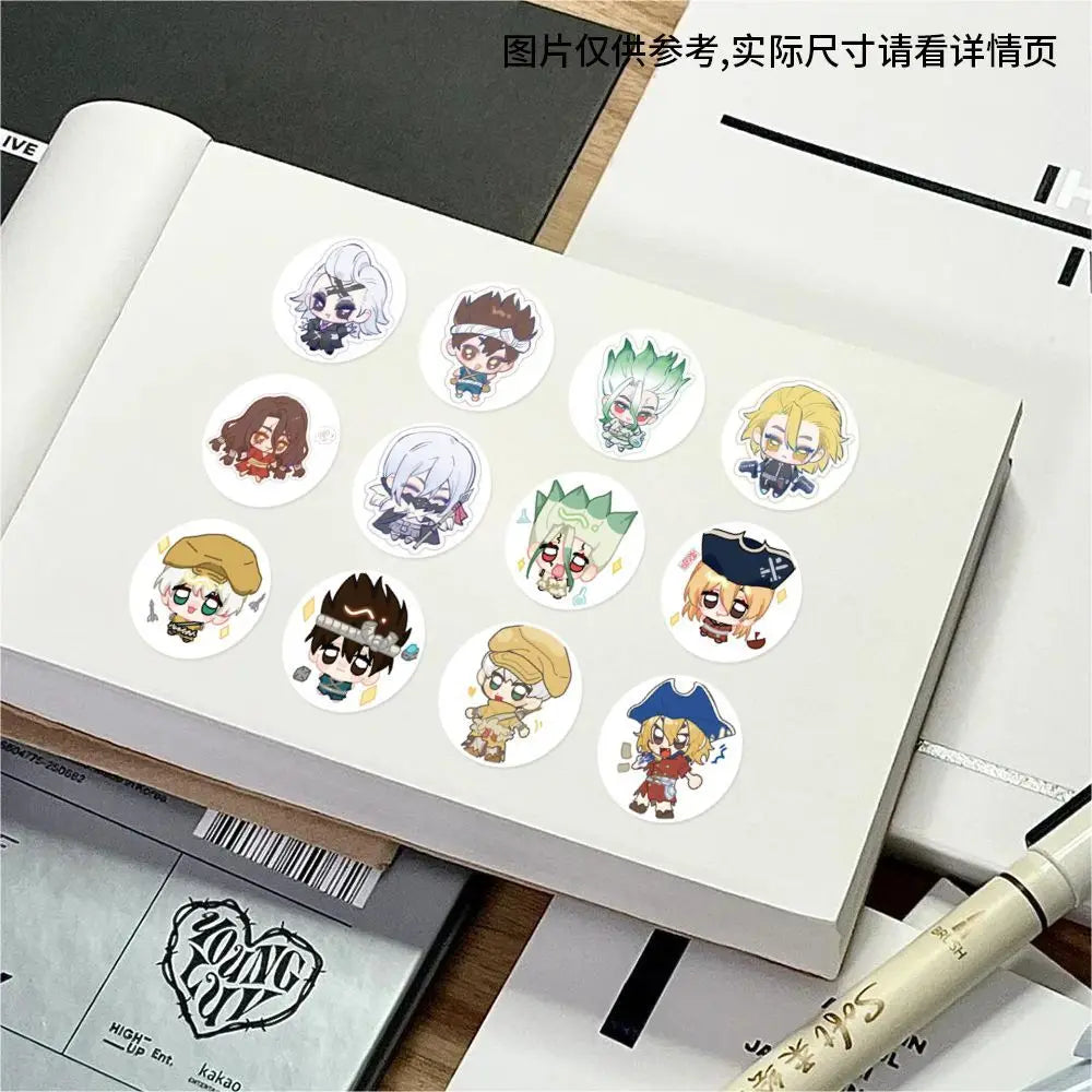 500Pc/Roll Anime Dr.STONE Ishigami Senkuu Stickers For DIY Laptop Envelope Scrapbook Car Motorcycle Decal Gift