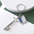 Attack On Titan Wings of Liberty DIY Keychain For Men Women Shingeki No Kyojin Anime Cosplay Key Ring Car Bag Jewelry Collect