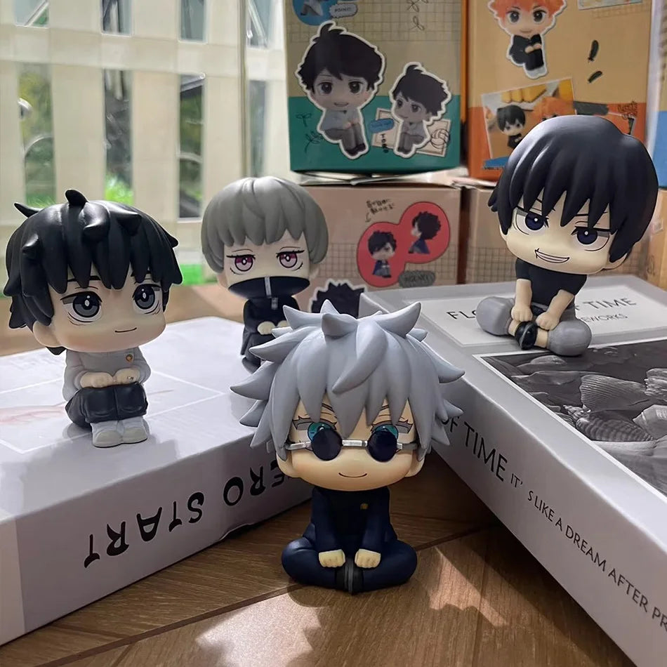 10cm JJK Anime Figure Set Gojo Satoru Geto Suguru Inumaki Toge Fushiguro Megumi Toji Okkotsu Yuta Itadori Yuuji Ryomen Sukuna