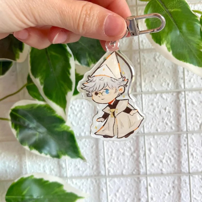 Keychain For Witch Hat Olruggio Qifrey CocoTetia Acrylic Anime Cartoon Keychain DIY Collection Toys Gift for friend Holiday Gift