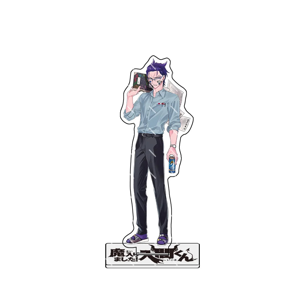 Welcome to Demon School! Iruma-kun 15cm Acrylic Stand keychain Asmodeus Alice School Style Anime Collectible for Desk Decor Gift