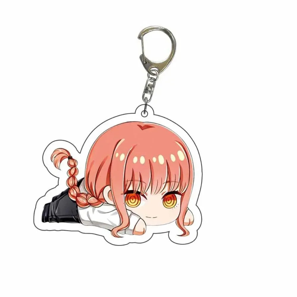Diy Custom Chainsaw Man Denji Acrylic Keychain Cute Cartoons Q Version Trend Jewelry Backpack Pendant Accessories Friend's Gifts