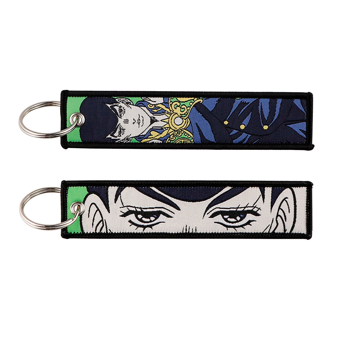 Popular Anime Key Tag Cool Embroidery Keychains Motorcycles Chibi Characters Keychains Adorn Key Ring Accessories Fans Gifts 1pc