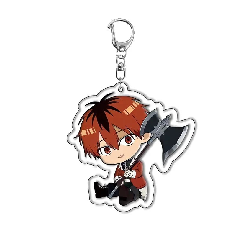 Anime Frieren At The Funeral Keychains Cartoon Figure Himmel Key Chain Ring Pendant Jewelry Fans Gift Cosplay Bag Accessories