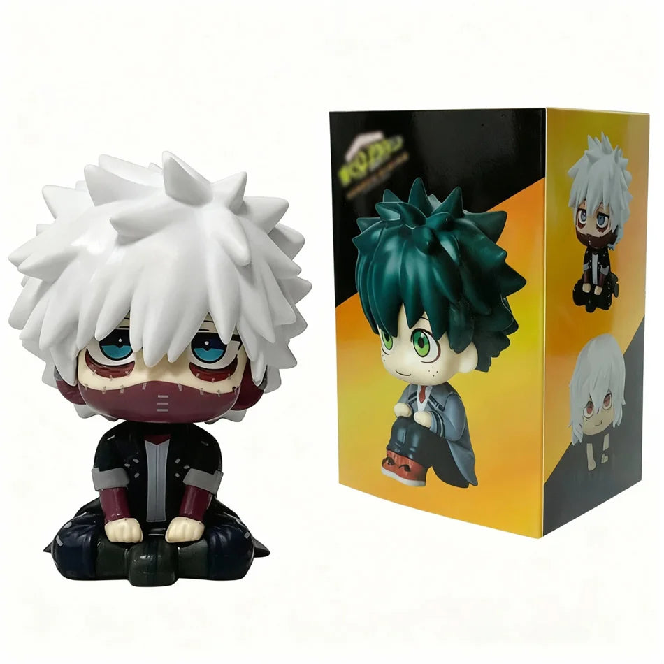 PVC |  (MHA): Tomura Shigaraki / Izuku Midoriya / Katsuki Bakugo  My Hero Academia Cute Chibi PVC Figurine | Collectible Toy