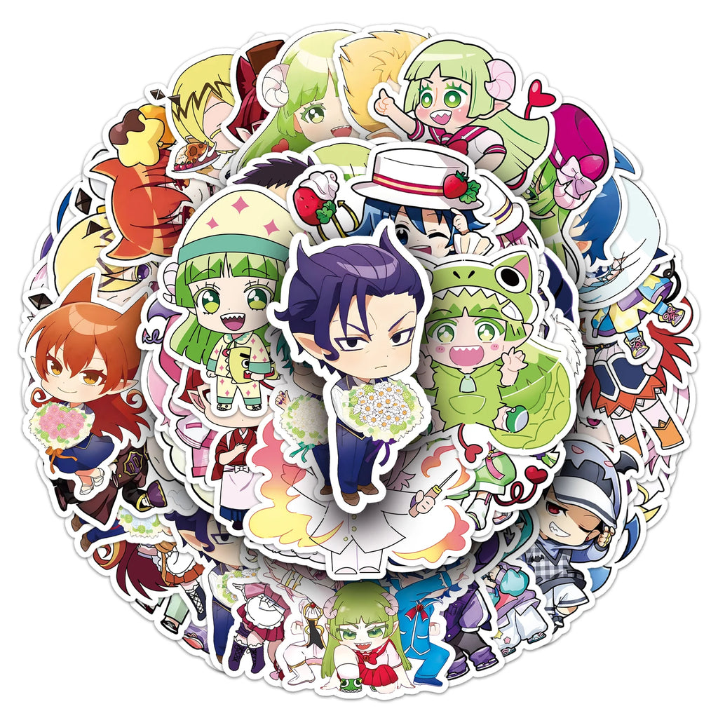 50pc Welcome to Demon School! Iruma-kun Cartoon Cute Graffiti Stickers Suitcase Laptop Skateboard Personalized Stickers