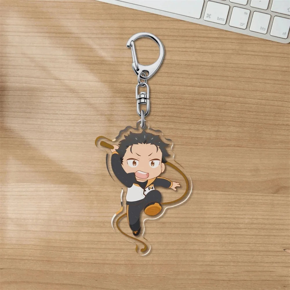 Charm Anime Re:ZERO -Starting Life in Another World Acrylic 6CM Keychain Model Cosplay Characters Ornament Accessories Good Gift