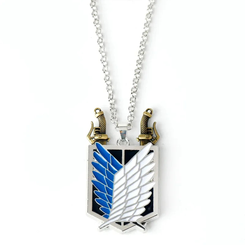 Attack On Titan Wings of Liberty DIY Keychain For Men Women Shingeki No Kyojin Anime Cosplay Key Ring Car Bag Jewelry Collect