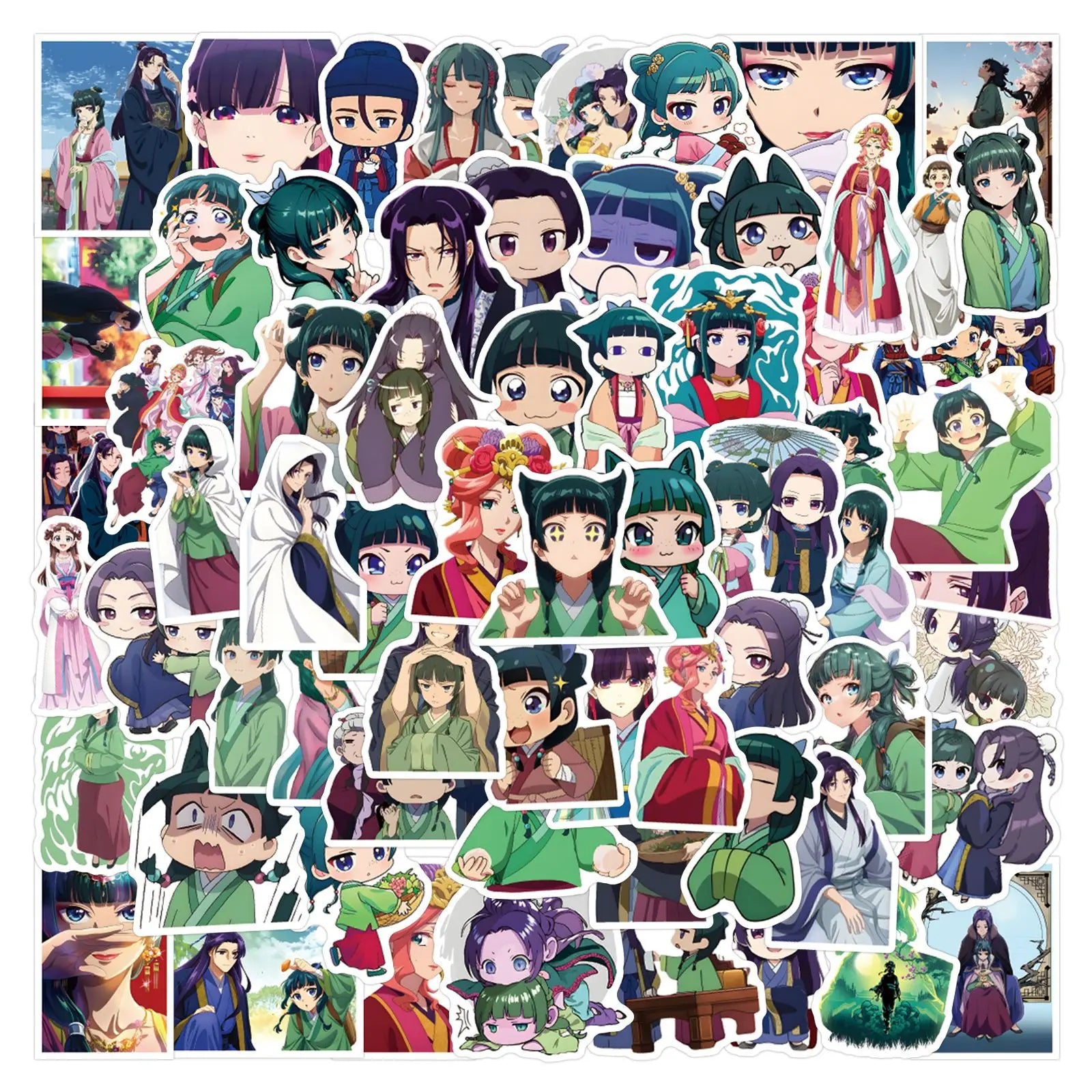 120Pcs the Apothecary Diaries Anime Graffiti Stickers Aesthetic Set for Fridge Laptop Phone Kids Creative Stationery Toy