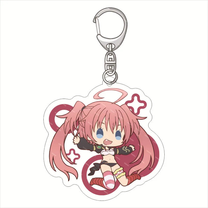 Tensura That Time I Got Reincarnated As A Slime Acrylic Keychain Jewelry Friends Bag Charms Keyring Souvenir Key Chain Pendant