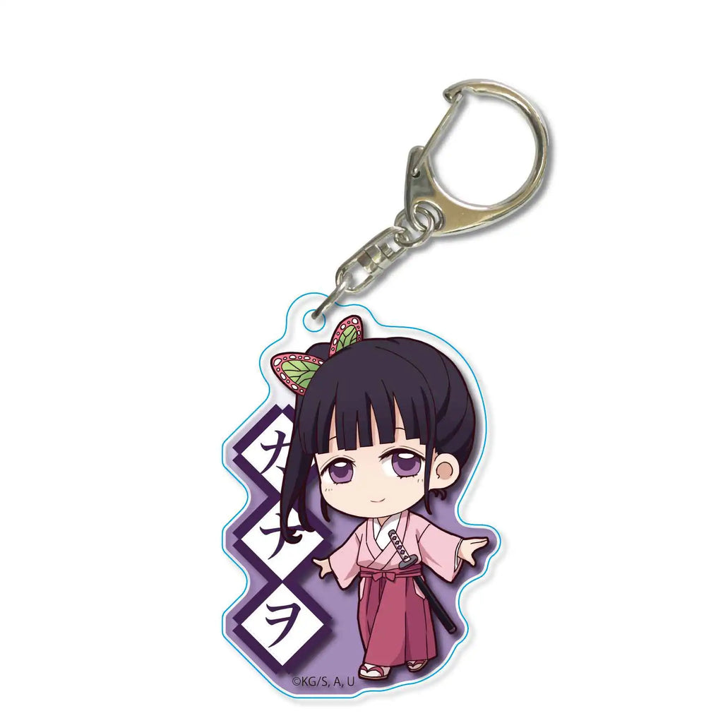 Demon Slayer Acrylic Keychains Kamado Tanjirou Agatsuma Zenitsu Rengoku Kyoujurou Sabito Kibutsuji Muzan Keyrings Pendant Figure