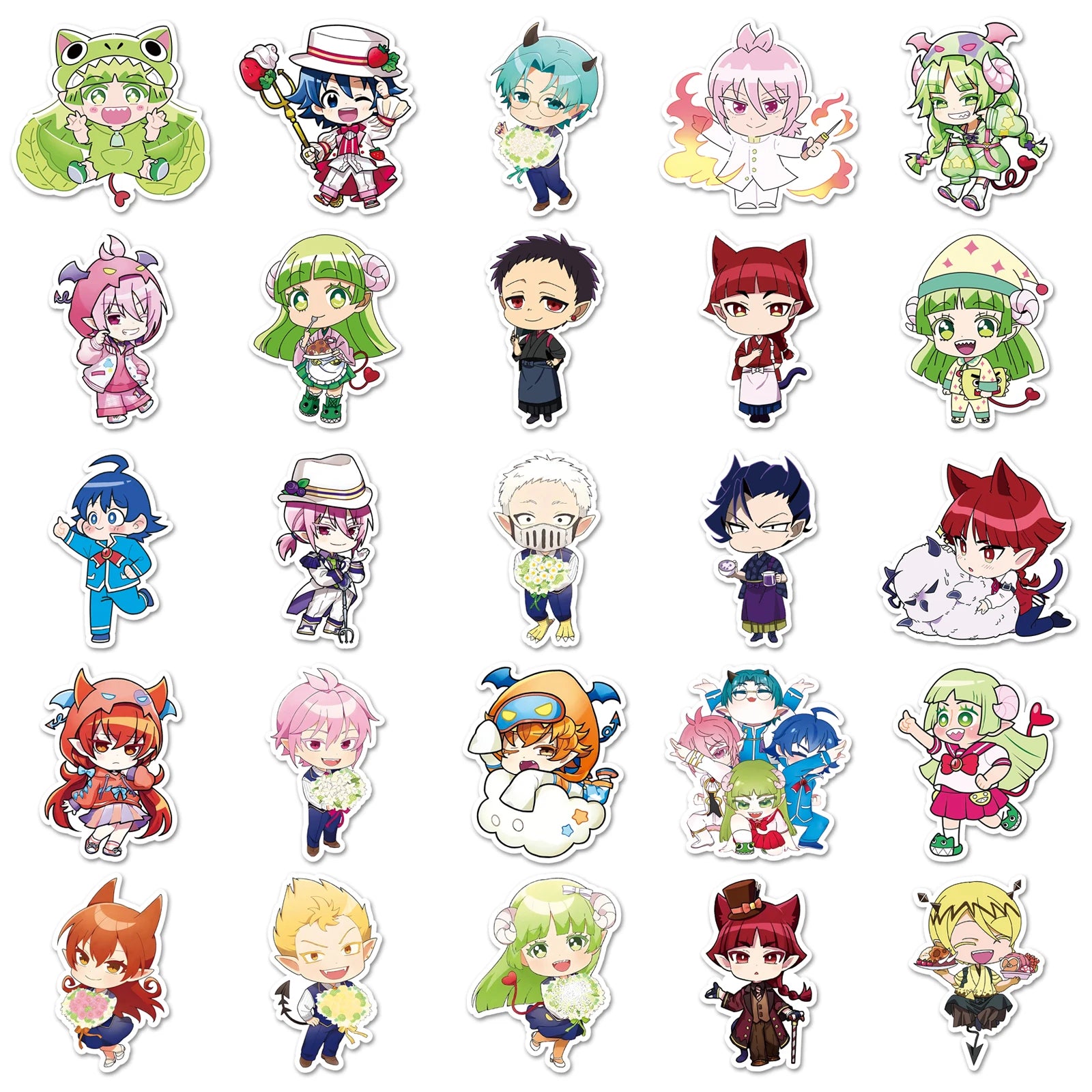 50pc Welcome to Demon School! Iruma-kun Cartoon Cute Graffiti Stickers Suitcase Laptop Skateboard Personalized Stickers