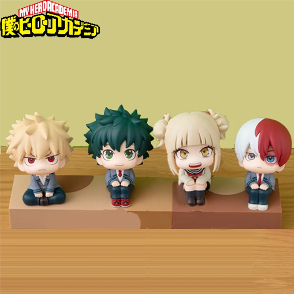 PVC | (MHA):Izuku Midoriya/Katsuki Bakugo/Todoroki Shoto/Toga Himiko My Hero Academia Cute Chibi PVC Figurine | Collectible Toy