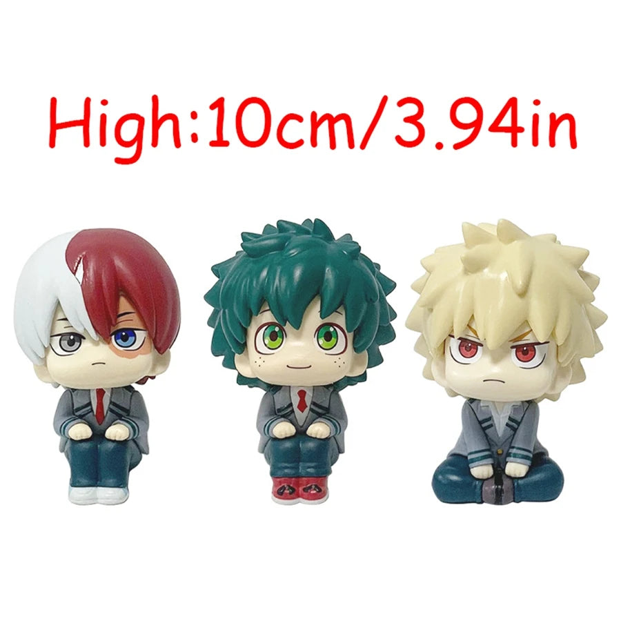 18cm Boku no Hero Academia Anime Figure Bakugo Katsuki Action Figure Midoriya Izuku/Todoroki Shoto Figurine PVC Collection Toys