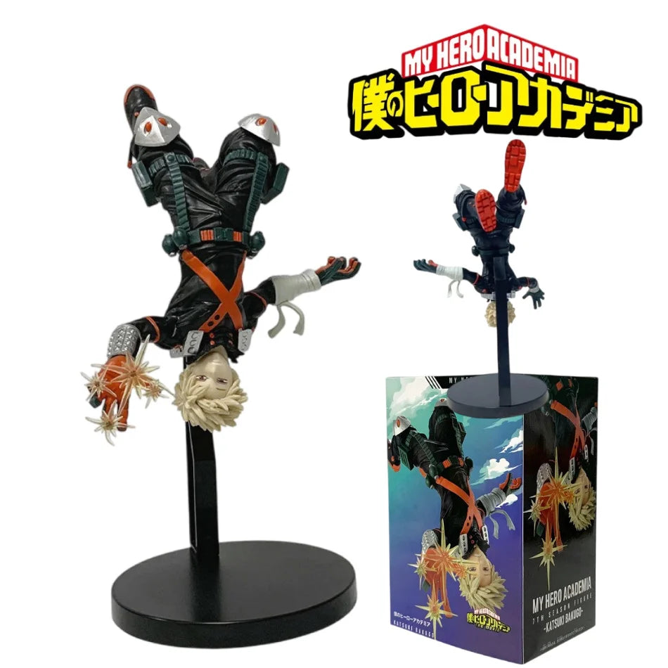 22cm My Hero Academia Anime Peripheral Hero Bakugou Katsuki Action Figures PVC Model Decor Collectible Statue Toy Christmas Gift
