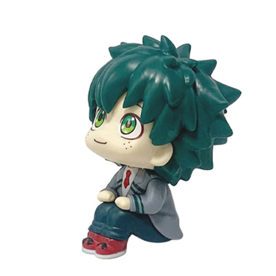 Q-version Anime Figure  Pvc Bakugou Katsuki Midoriya Izuku Todoroki Shoto Action Figures Anime Gift Collection Series Model Toy