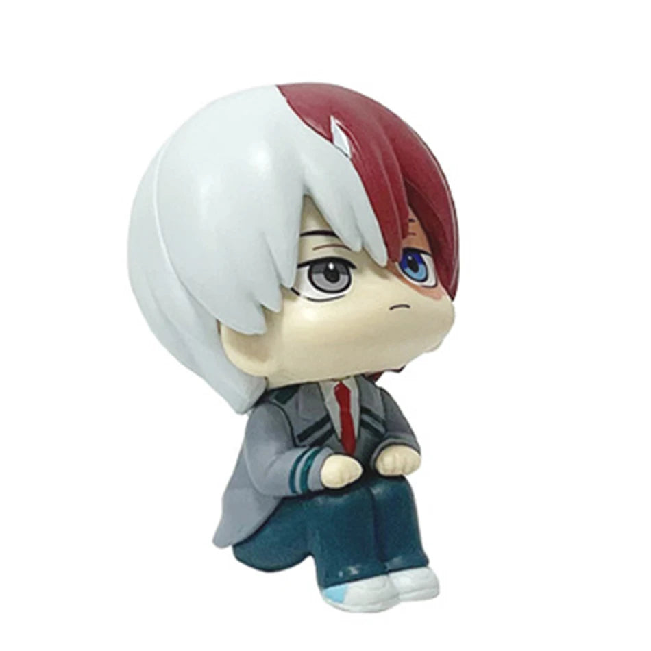 Q-version Anime Figure  Pvc Bakugou Katsuki Midoriya Izuku Todoroki Shoto Action Figures Anime Gift Collection Series Model Toy
