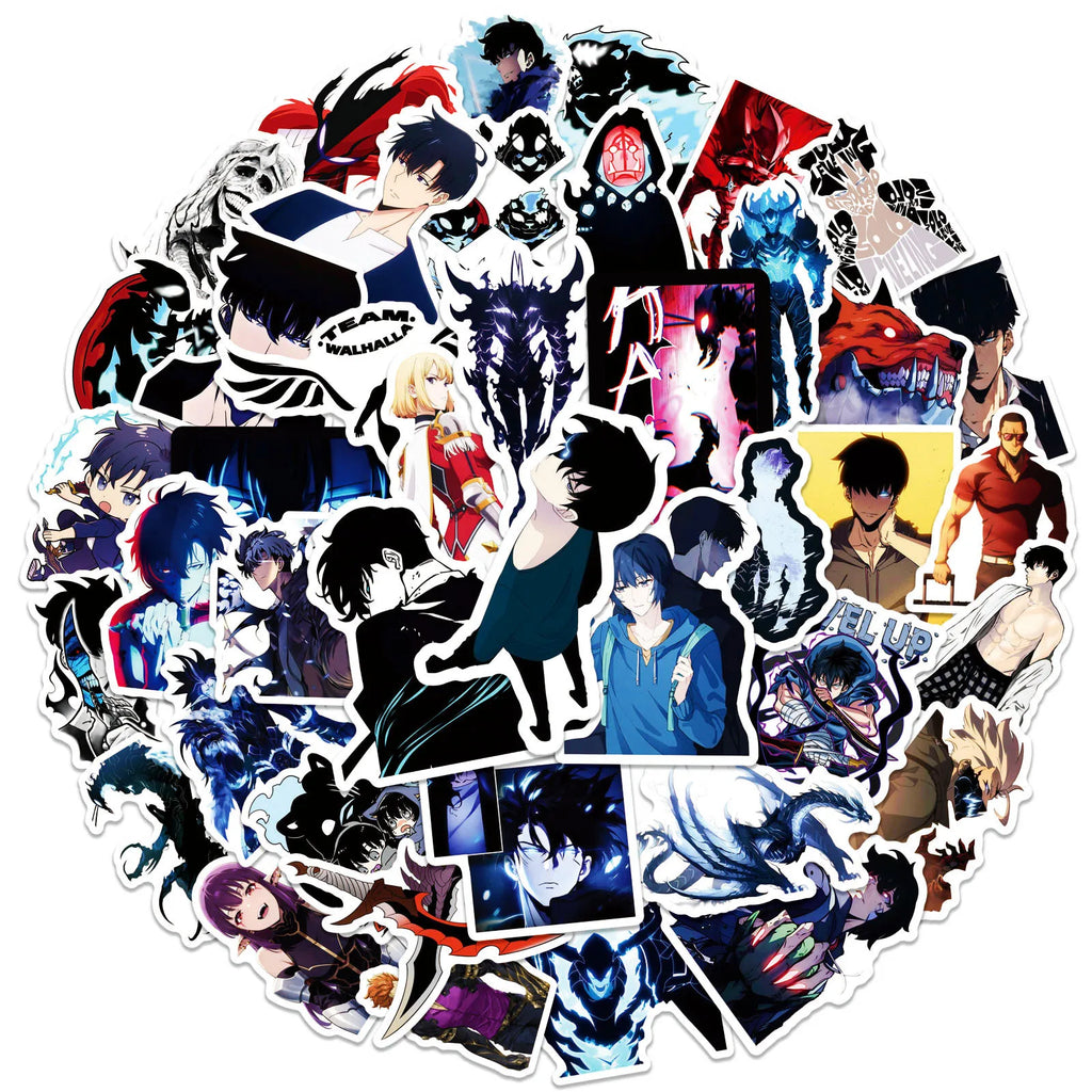 50Pcs Anime Stickers Animation Graffiti Sticker Laptop Phone Guitar Car Bike Skateboard  Stickers