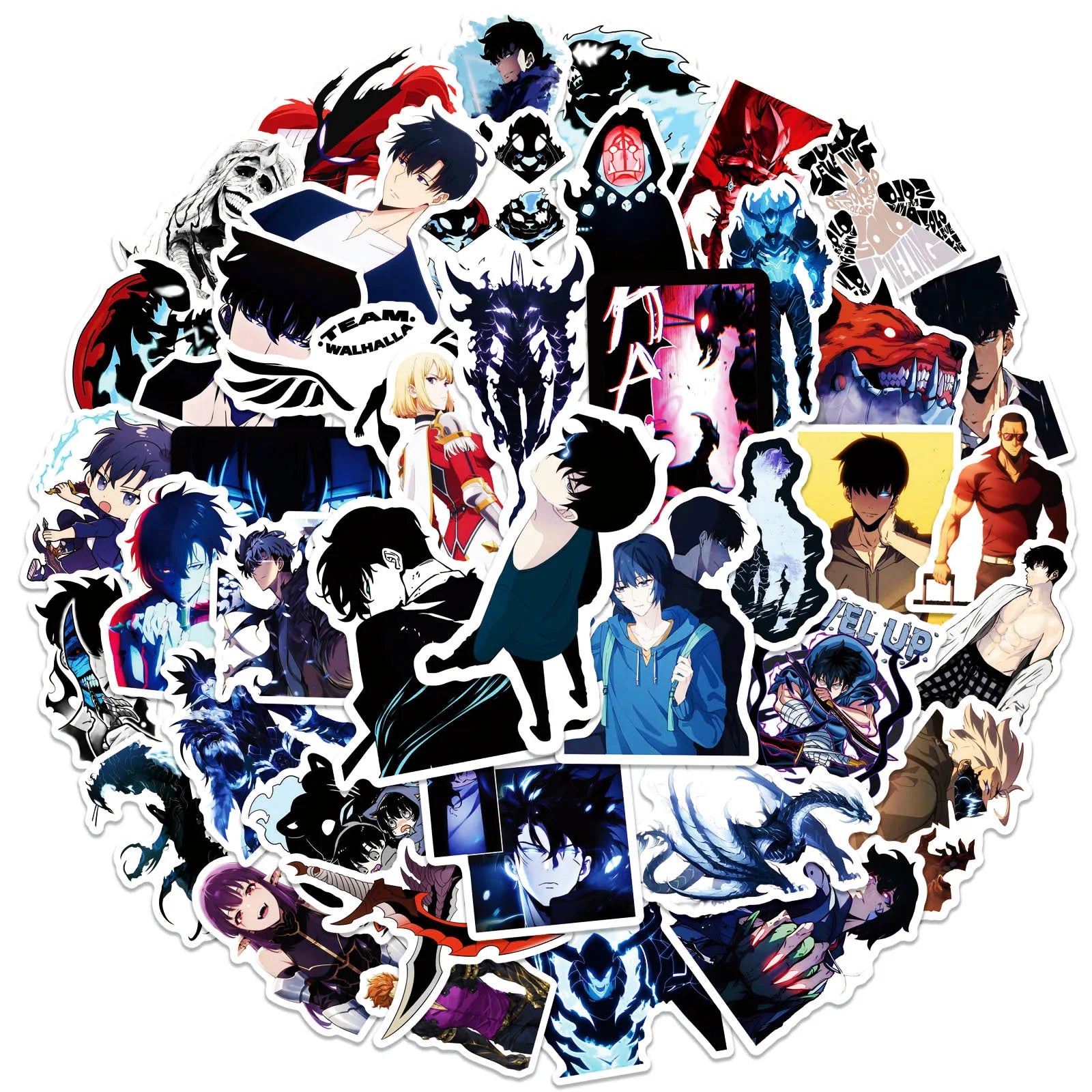 50Pcs Anime Stickers Animation Graffiti Sticker Laptop Phone Guitar Car Bike Skateboard  Stickers