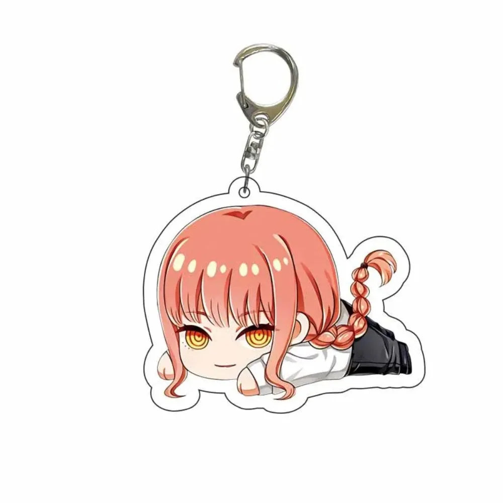 Diy Custom Chainsaw Man Denji Acrylic Keychain Cute Cartoons Q Version Trend Jewelry Backpack Pendant Accessories Friend's Gifts