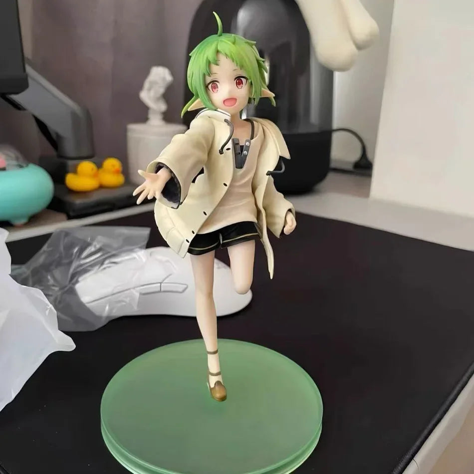 Mushoku Tensei Sylphiette Elf Figure Casual Outfit PVC Statue Desktop Ornament Gift for Mushoku Tensei Lovers