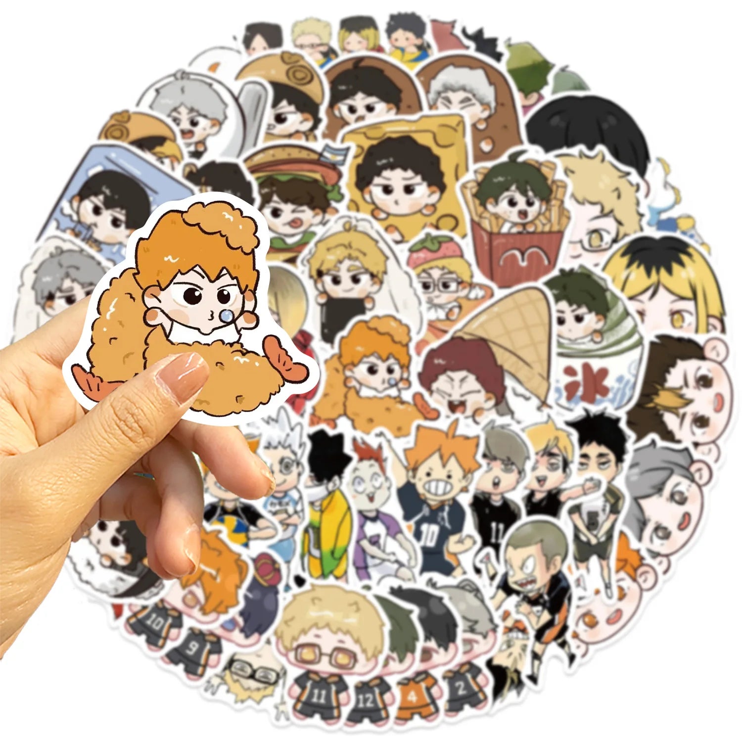 10/50PCS Volleyball Haikyuu! Graffiti Stickers Anime for Phone Bottle Scrapbook Travel Bag DIY Aesthetic Decals Creative Gifts