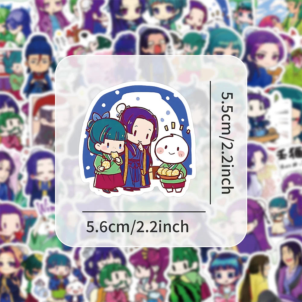 10/30/50pcs Gaoshun The Apothecary Diaries Stickers Jinshi Maomao Anime Sticker Aesthetics Laptop Scrapbooking Luomen Decal Gift