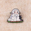 Frieren Anime Girl Enamel Pin Manga Badges on Backpack Women's Brooches Hat Lapel Pins Cosplay Accessories Fans Gifts