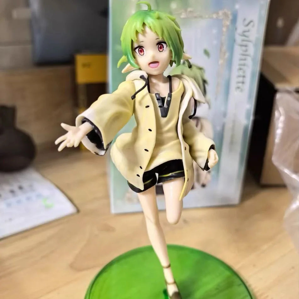 Mushoku Tensei Sylphiette Elf Figure Casual Outfit PVC Statue Desktop Ornament Gift for Mushoku Tensei Lovers