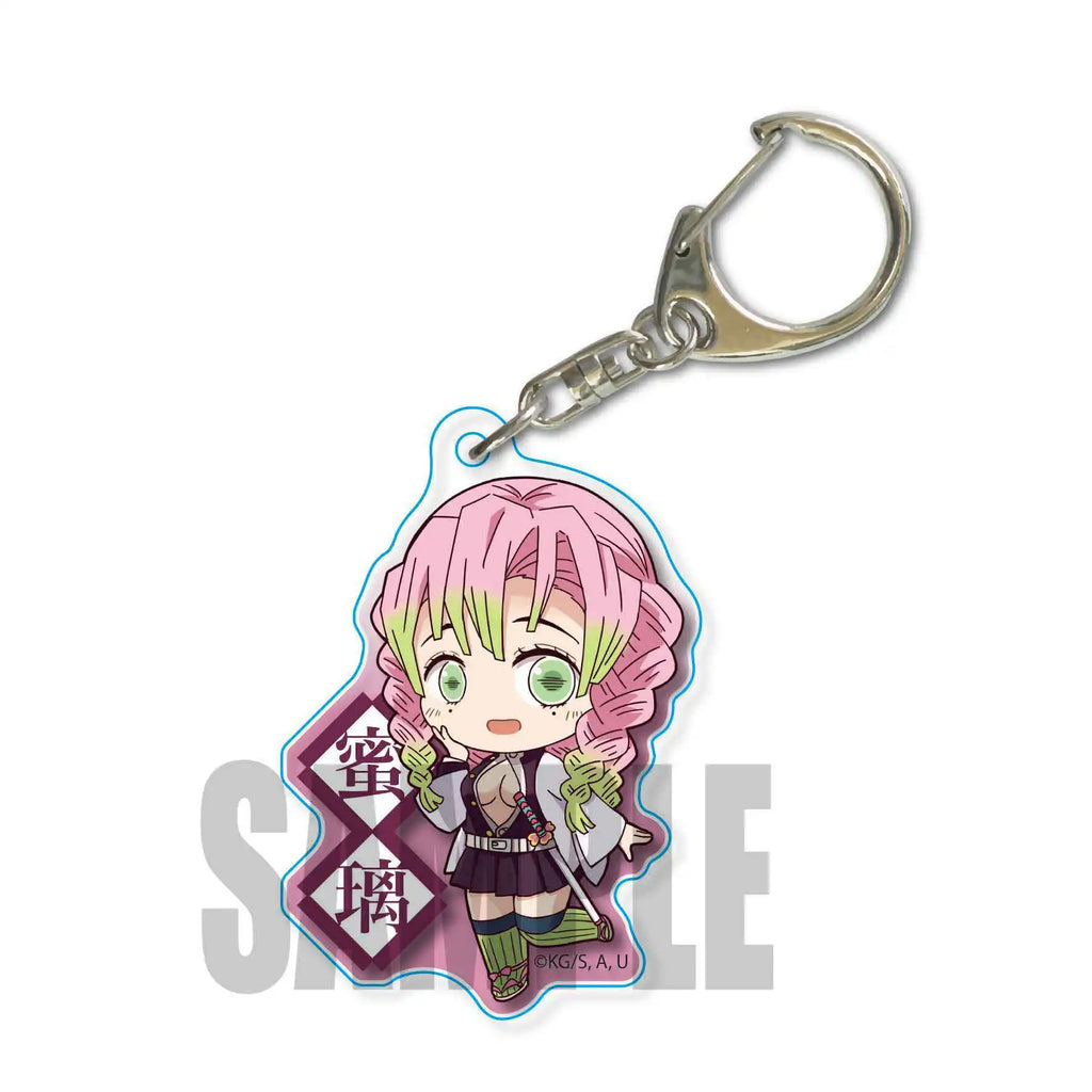 Demon Slayer Acrylic Keychains Kamado Tanjirou Agatsuma Zenitsu Rengoku Kyoujurou Sabito Kibutsuji Muzan Keyrings Pendant Figure