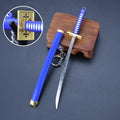 Mini Roronoa Zoro Samurai Sword Keychain Anime Scabbard Key Ring