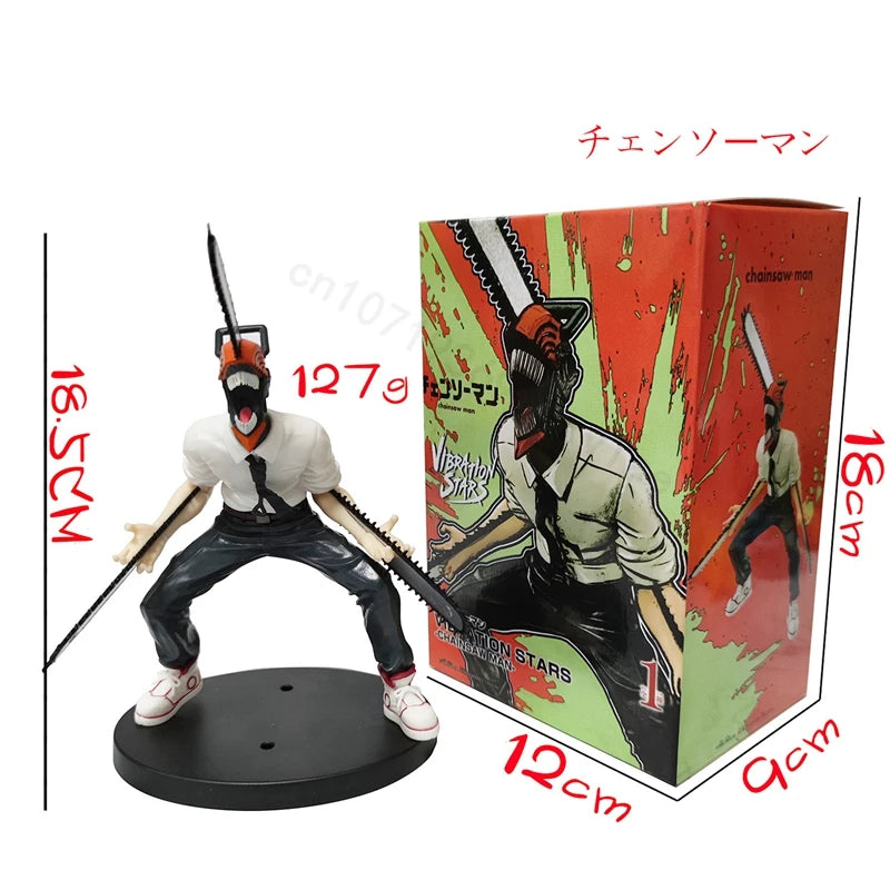 18cm Chainsaw Man Anime Figure Power Denji Action Figure PVC Chainsaw Man Power Figurine PVC Adult Collection Model Doll Toys