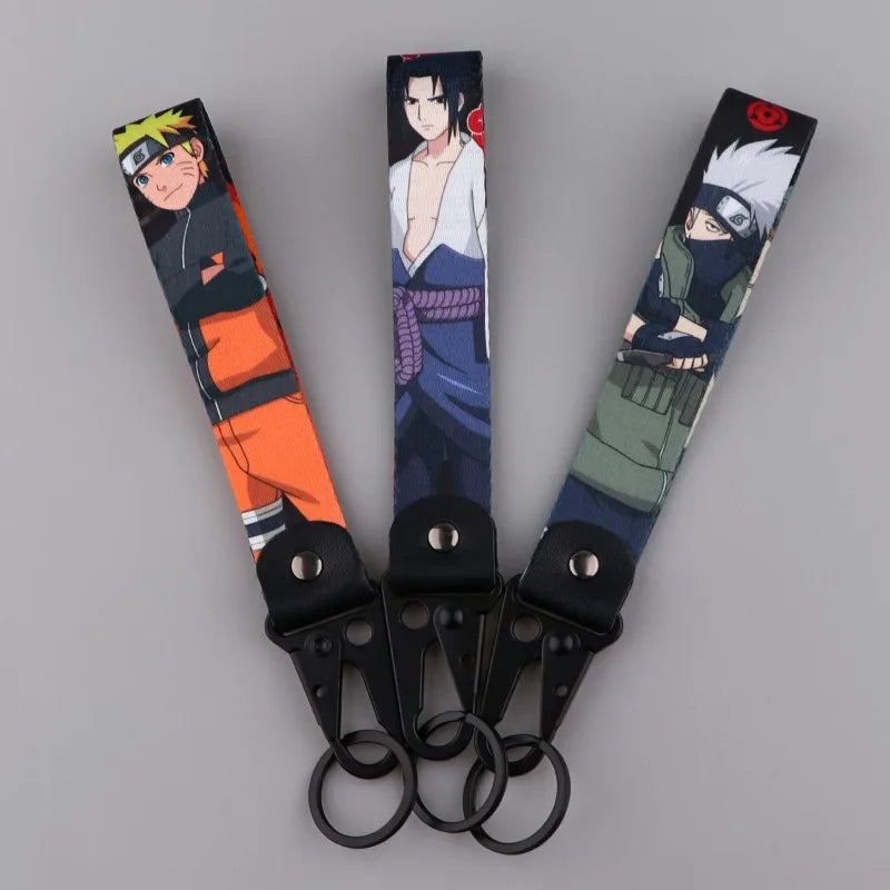 Anime Naruto alloy keychain pendant cartoon eagle beak bag car keychain chain rope trendy hanging decoration toy Christmas gift