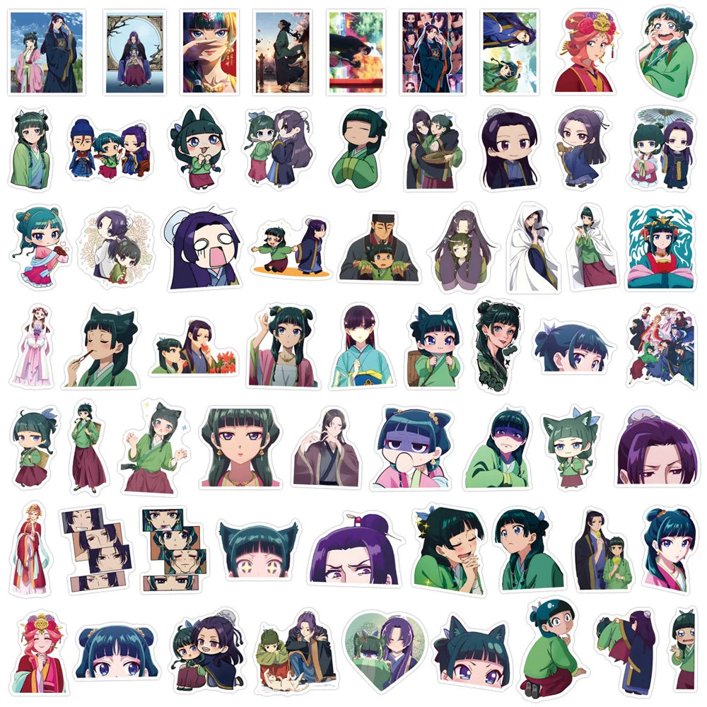 120Pcs the Apothecary Diaries Anime Graffiti Stickers Aesthetic Set for Fridge Laptop Phone Kids Creative Stationery Toy