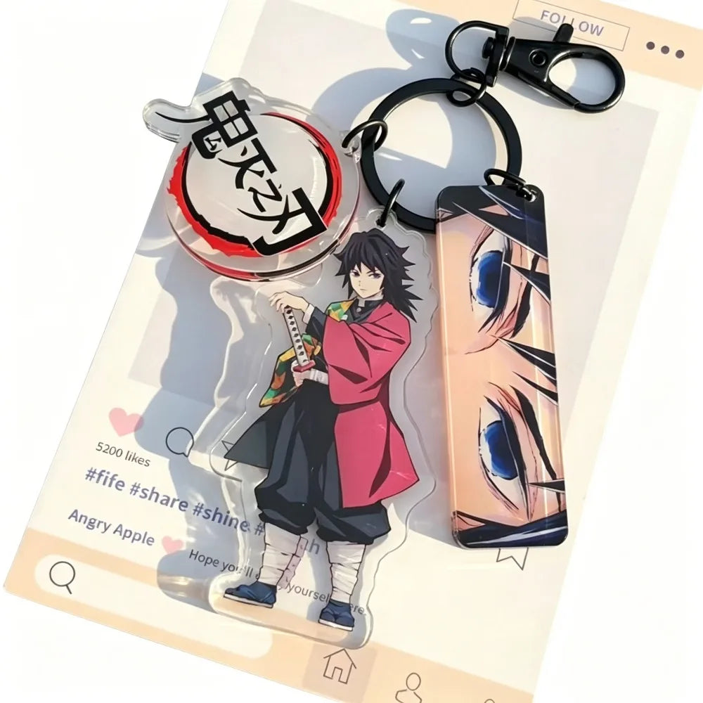 Acrylic Keychain – Tokitou Muichirou Kochou Shinobu Tomioka Giyuu Character Bag Charm