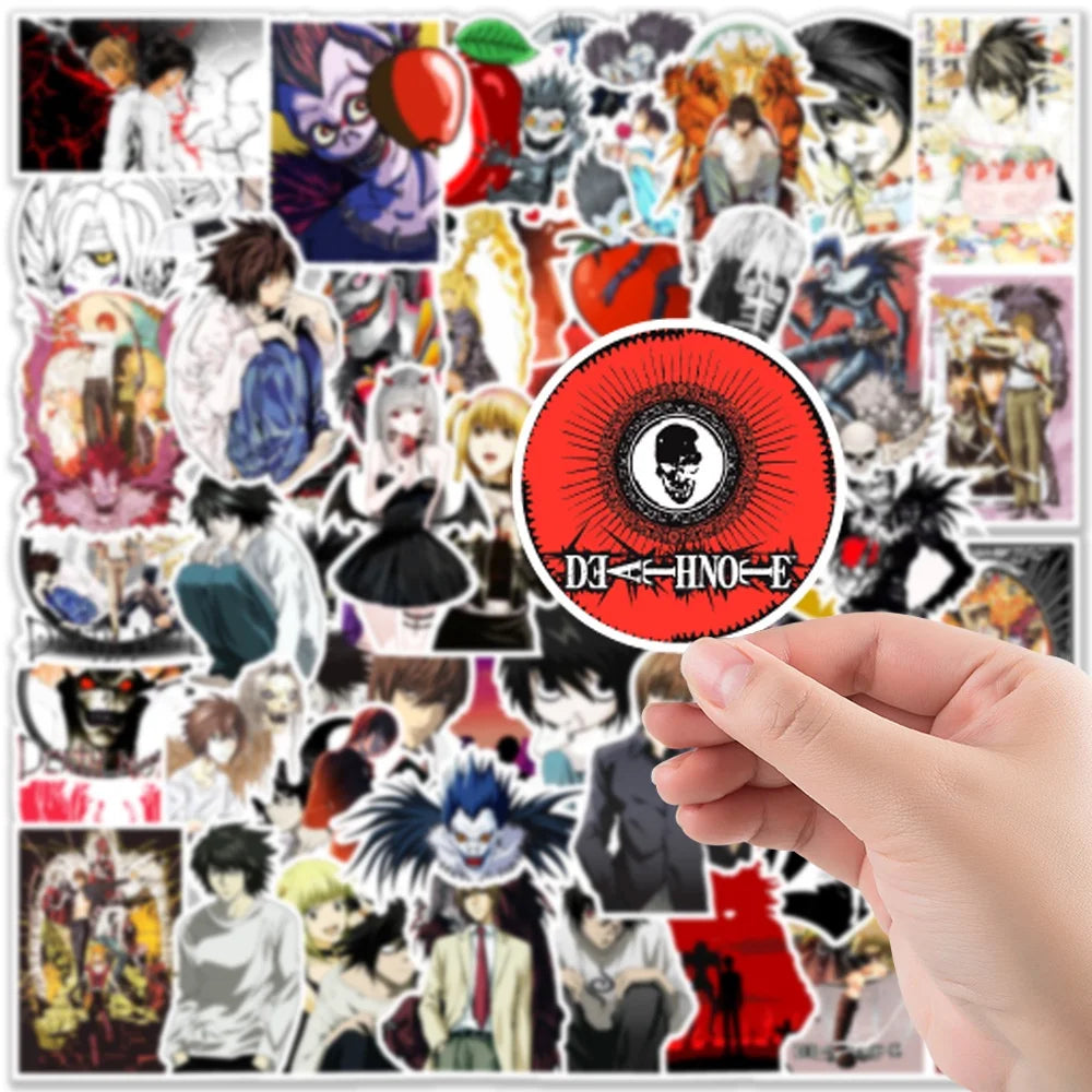 50PCS Anime DEATH NOTE Graffiti Stickers For Laptop Luggage Motorcycle Phone Skateboard Helmet Decal