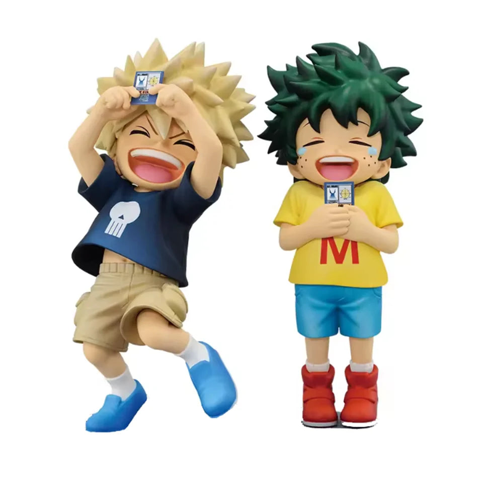 In Stock New Anime My Hero Academia Midoriya Izuku Bakugou Katsuki Childhood Series Anime Figure Toys for Kids Christmas Gift