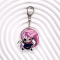 1/8PCS Anime Dandadan Acrylic Car Keychain Cartoon Bag Charms Accessories Funny Cute Backpack Pendant Key Holder Friend Gifts