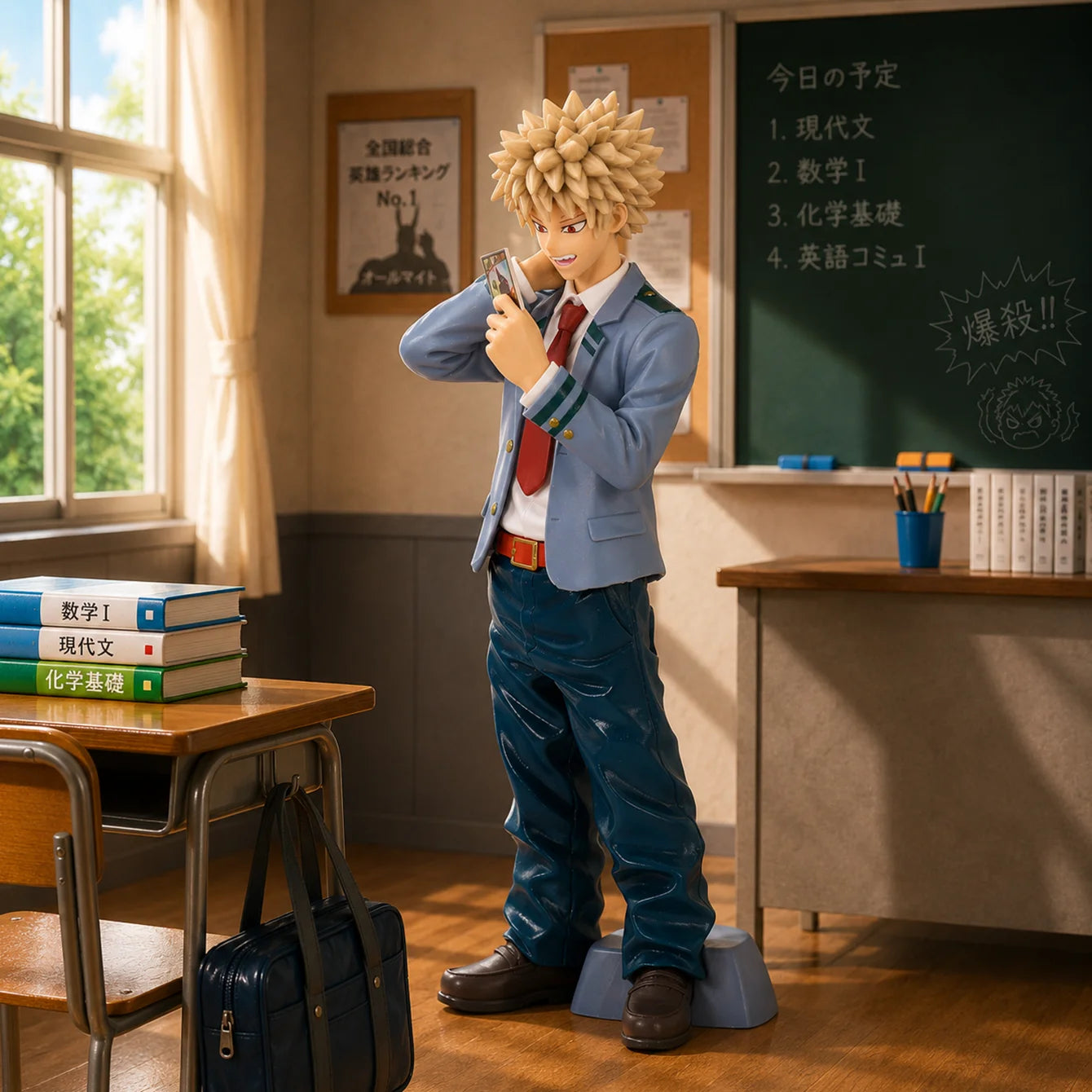 Katsuki Bakugo, My Hero, Anime Figure, Anime Merchandise, Anime Merch Gift for Friends Birthday, Anime Character Statue Ornament, Desktop Ornament, Pc Desktop Ornament, Collectible Figurine, Holiday Gift, Small Gift